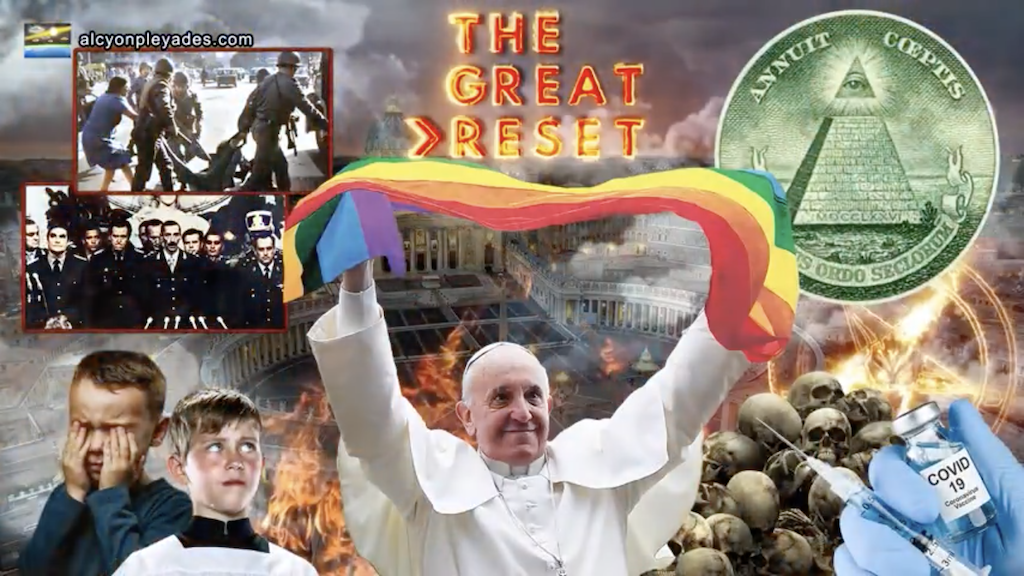 Papst Franziskus Globalist, Great-Reset, Pro-Impfung, LGBT, Missbrauch, Satanist